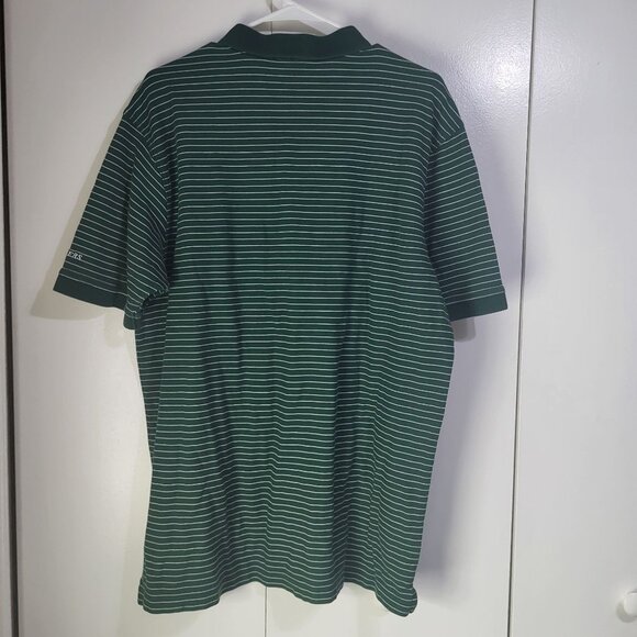 MASTERS COLLECTION Men's XL Pima Cotton Striped Polo Shirt Golf Green Augusta - Picture 3 of 9